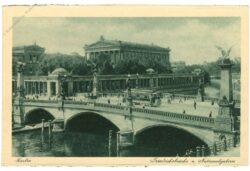 berlin, friedrichsbrücke und nationalgalerie