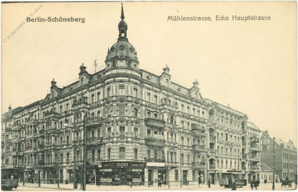 berlin, schöneberg, mühlenstrasse, ecke hauptstrasse