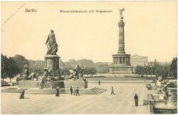 berlin, bismarckdenkmal mit siegessäule