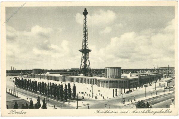 berlin, funkturm mit aussichtshallen