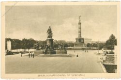 berlin, bismarckdenkmal mit siegessäule