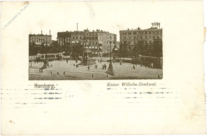 hamburg, kaiser wilhelm denkmal