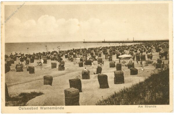 ostseebad warnemünde, am strande