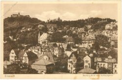 eisenach, wartburg blick vom karthausgarten