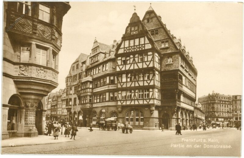 frankfurt am main, partie an der domstrasse