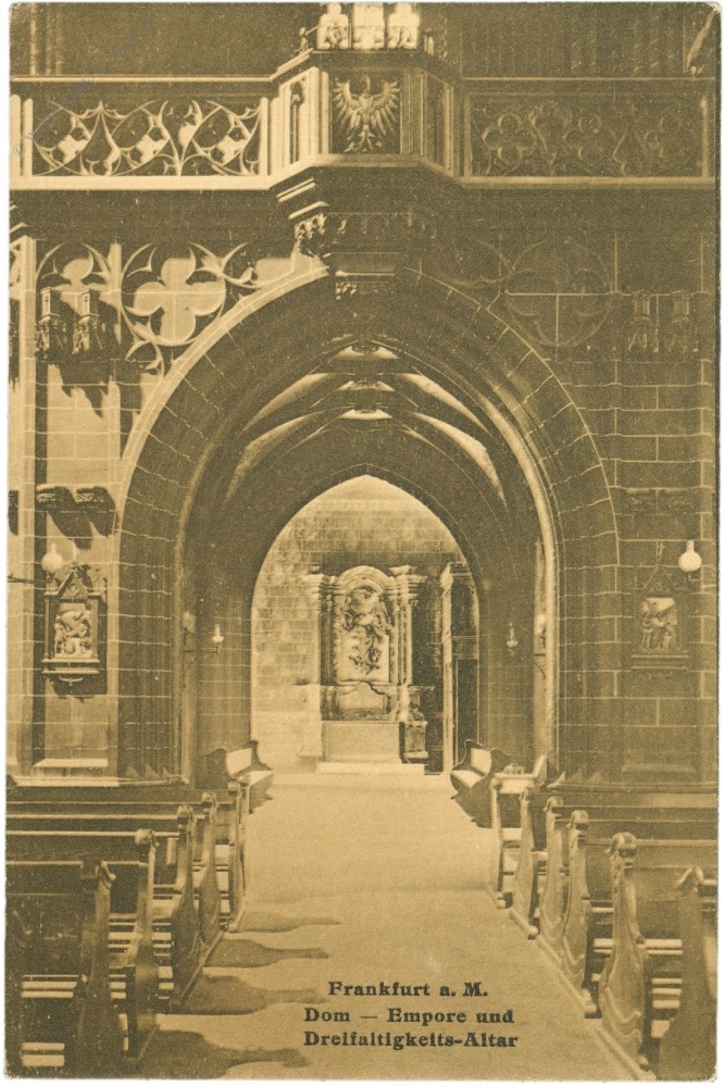 frankfurt am main, dom, empore und dreifaltigkeits altar