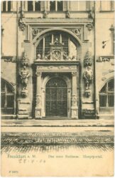 frankfurt am main, das neue rathaus, hauptportal
