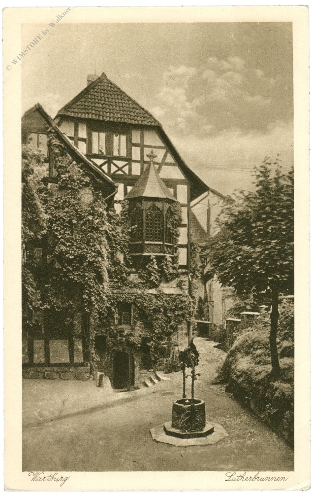 eisenach, wartburg, lutherbrunnen