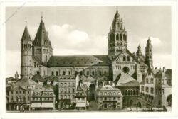 mainz, dom von westen mainz, dom von westen