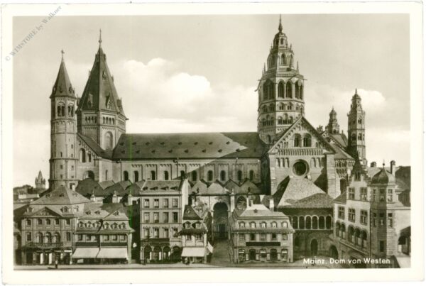 mainz, dom von westen mainz, dom von westen
