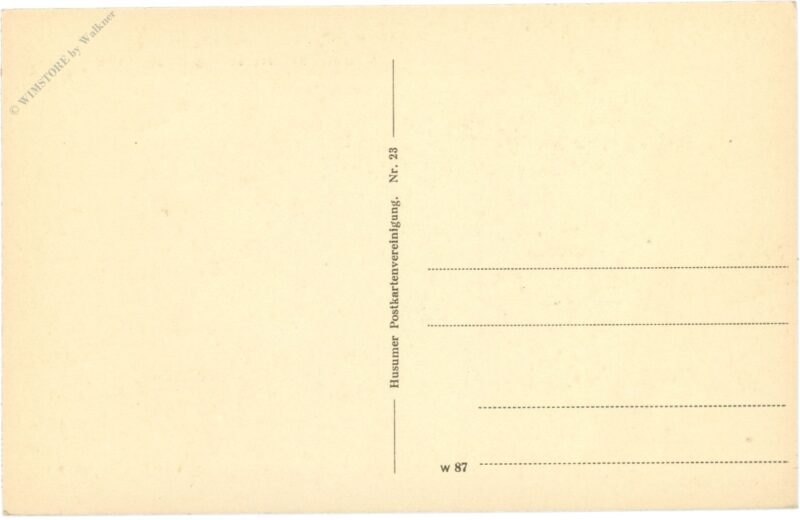 husum, markt mit kirche, eingang zur norder und süderstraße