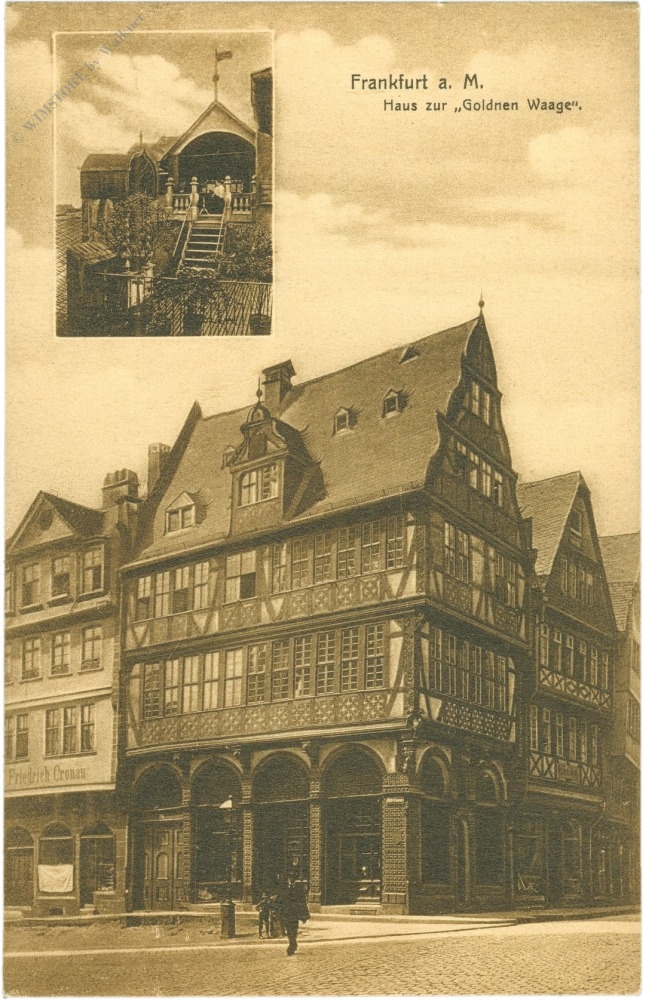 frankfurt am main, haus zur "goldenen waage"