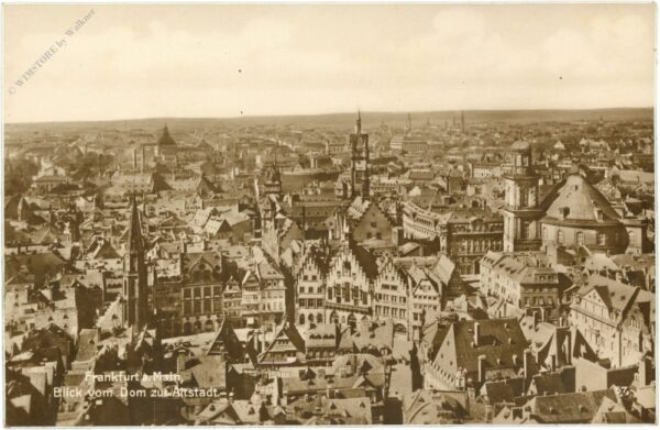 frankfurt am main, blick vom dom zur altstadt