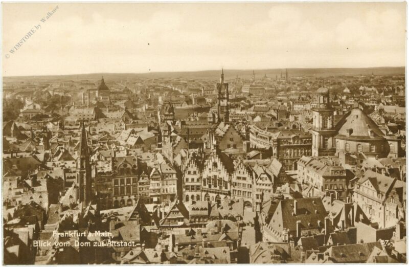 frankfurt am main, blick vom dom zur altstadt