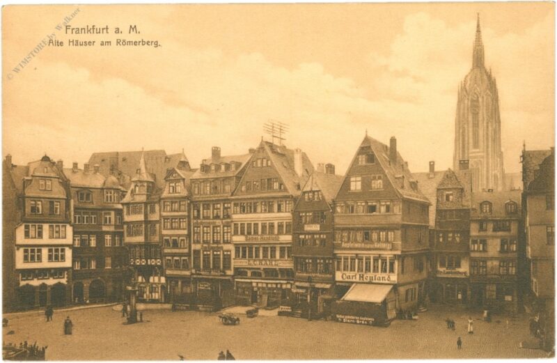 frankfurt am main, alte häuser am römerberg