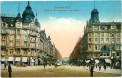 frankfurt am main, blick in die kaiserstrasse vom bahnhof