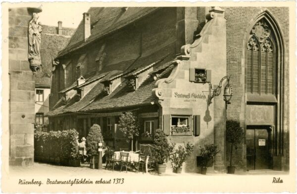 nürnberg, bratwurstglöcklein erbaut 1313