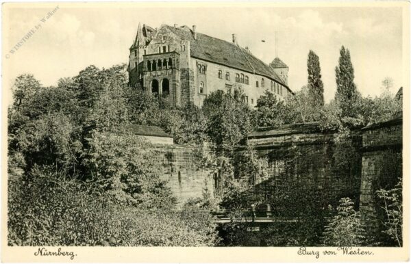 nürnberg, burg von westen