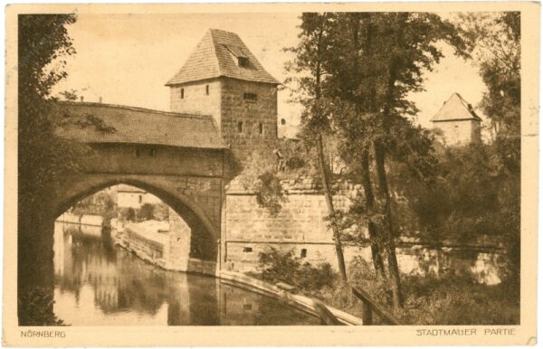nürnberg, stadtmauer, partie