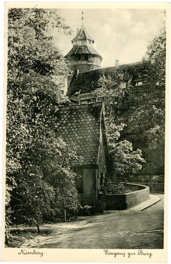 nürnberg, eingang zur burg