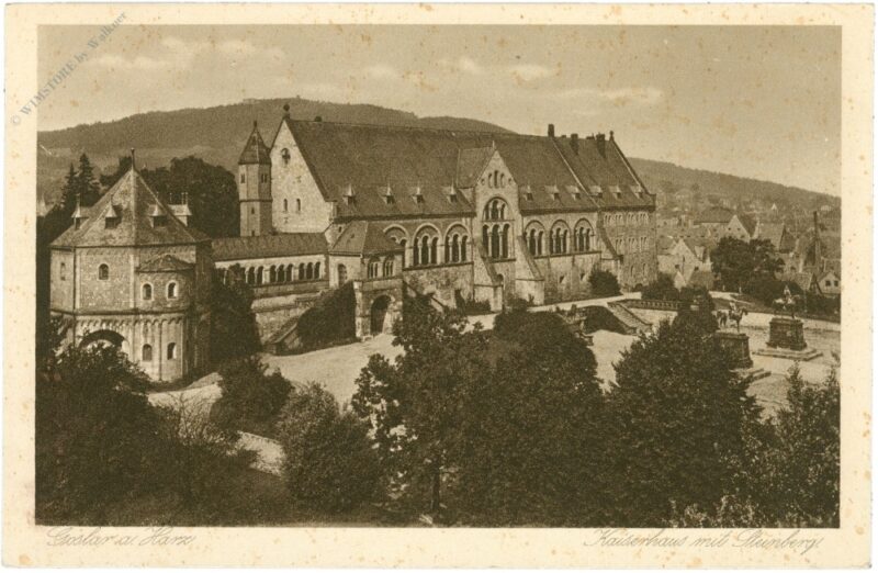 goslar, kaiserhaus mit steinberg