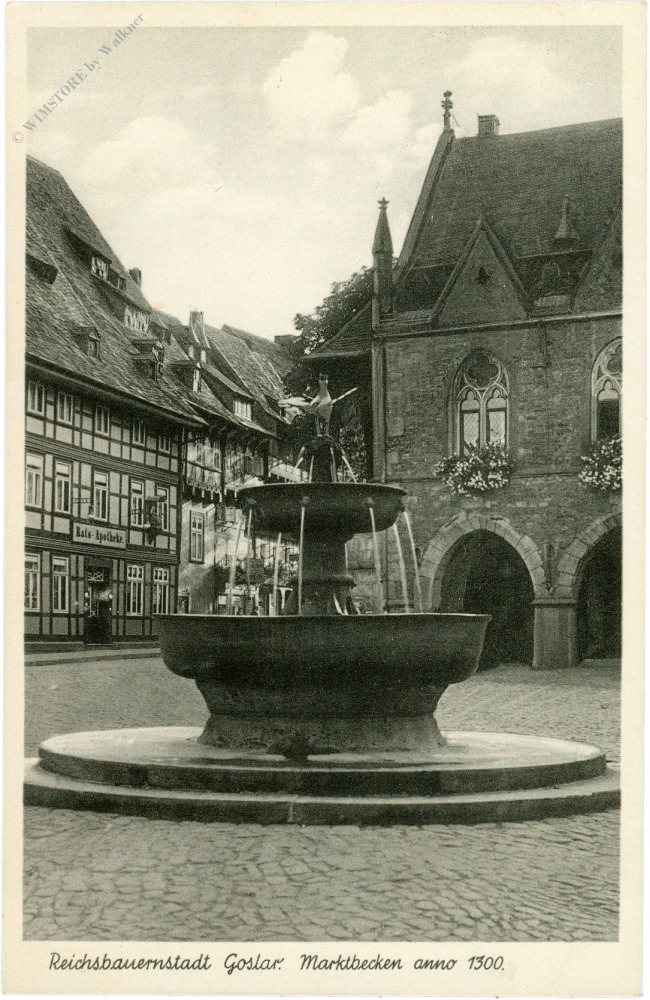 goslar, marktbecken anno 1300