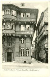 goslar, fachwerkbauten marktstraße