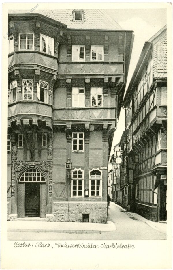 goslar, fachwerkbauten marktstraße