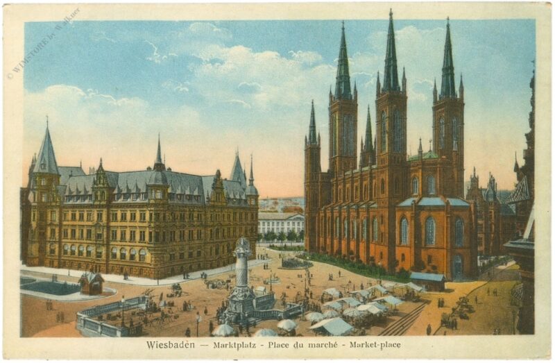 wiesbaden, marktplatz wiesbaden, marktplatz