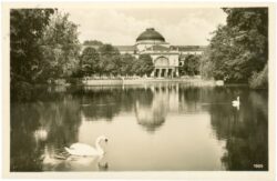 wiesbaden, kurhaus, gartenansicht