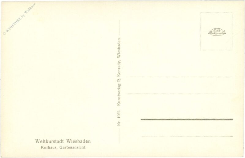 wiesbaden, kurhaus, gartenansicht