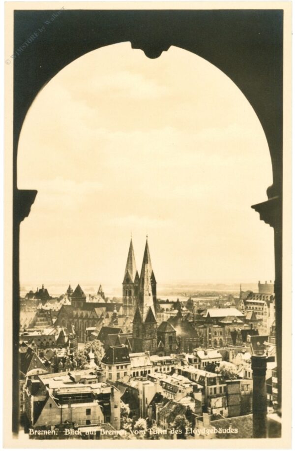 bremen, blick vom turm des lloydgebäudes