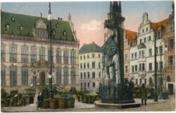 bremen, marktplatz mit roland und schütting