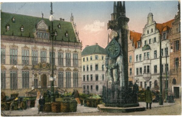 bremen, marktplatz mit roland und schütting