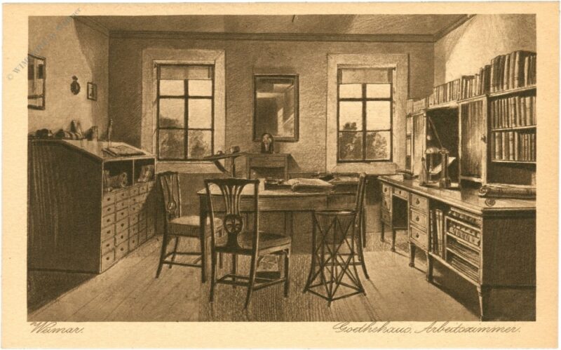 weimar, goethehaus, arbeitszimmer weimar, goethehaus, arbeitszimmer