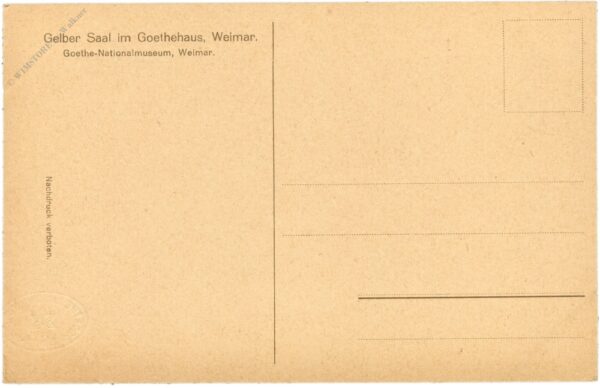 weimar, goethehaus, gelber saal