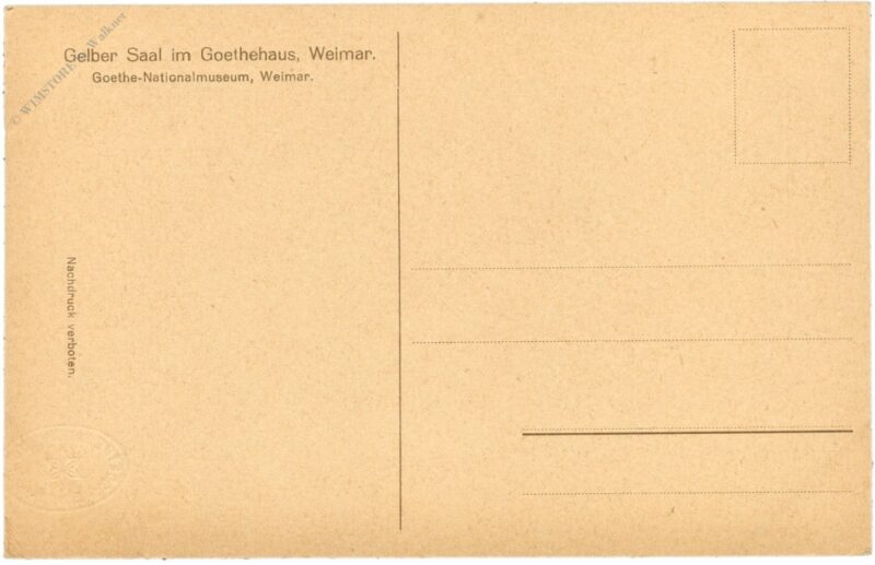 weimar, goethehaus, gelber saal