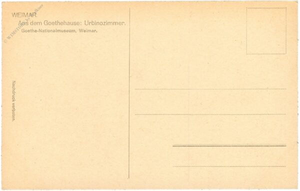 weimar, goethehaus, urbinozimmer