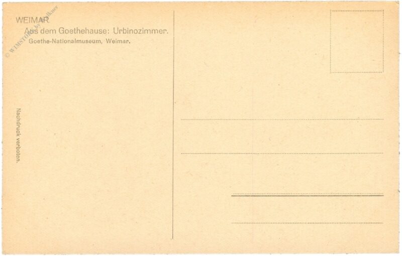 weimar, goethehaus, urbinozimmer