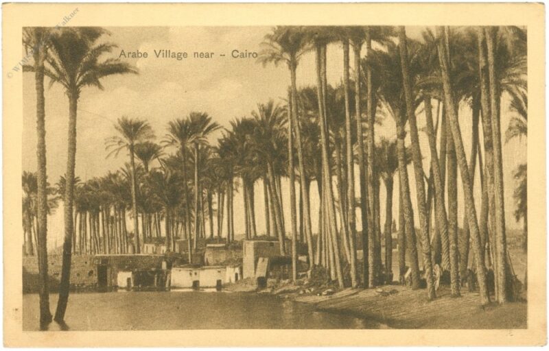cairo, arabe village near cairo