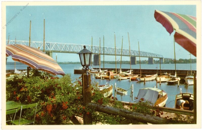 middelfart, die lillebaeltsbrücke gesehen vom kongebrogaarden middelfart, die lillebaeltsbrücke gesehen vom kongebrogaarden