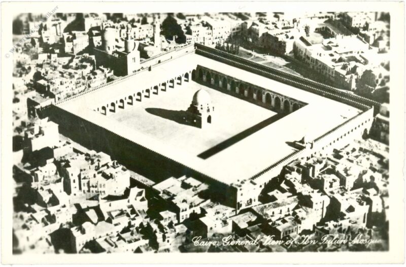 cairo, luftbild der moschee