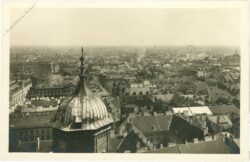 wien 1, stephansplatz, aublick vom stephansturm gegen praterstraße und riesenrad