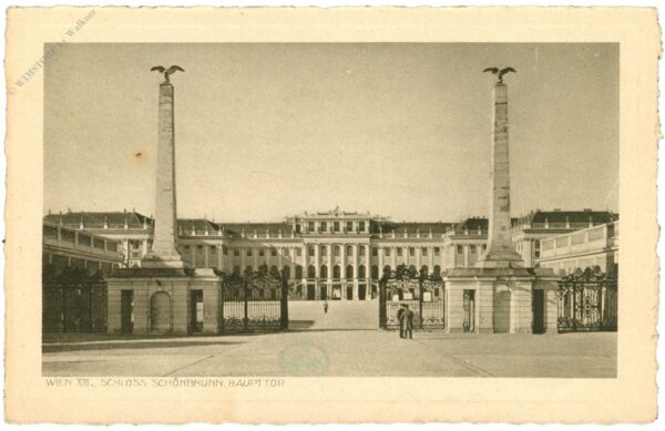 wien 13, schloss schönbrunn, haupttor