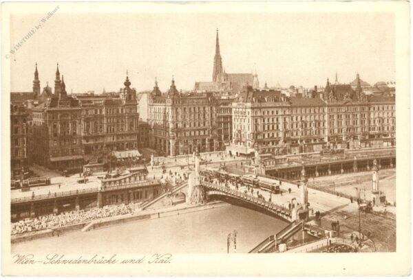 wien 1, schwedenbrücke und kai