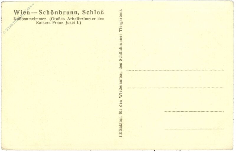 wien 13, schloss schönbrunn, nußbaumzimmer