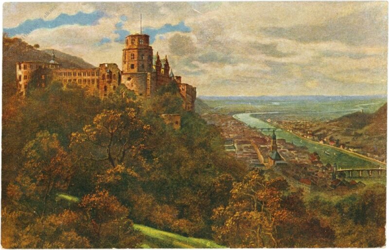 heidelberg, von der terrasse aus gesehen