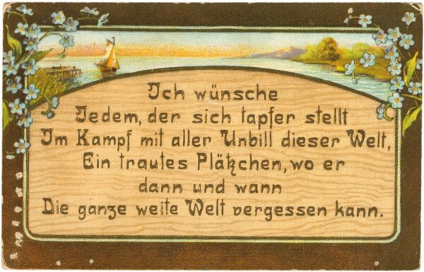 ich wünsche jedem, der sich tapfer stellt, ...