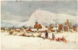 verschneites dorf verschneites dorf