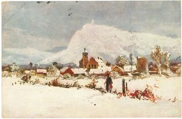 verschneites dorf verschneites dorf